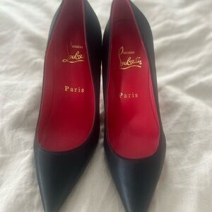 Christian Louboutin Black and Red Stiletto Heels
